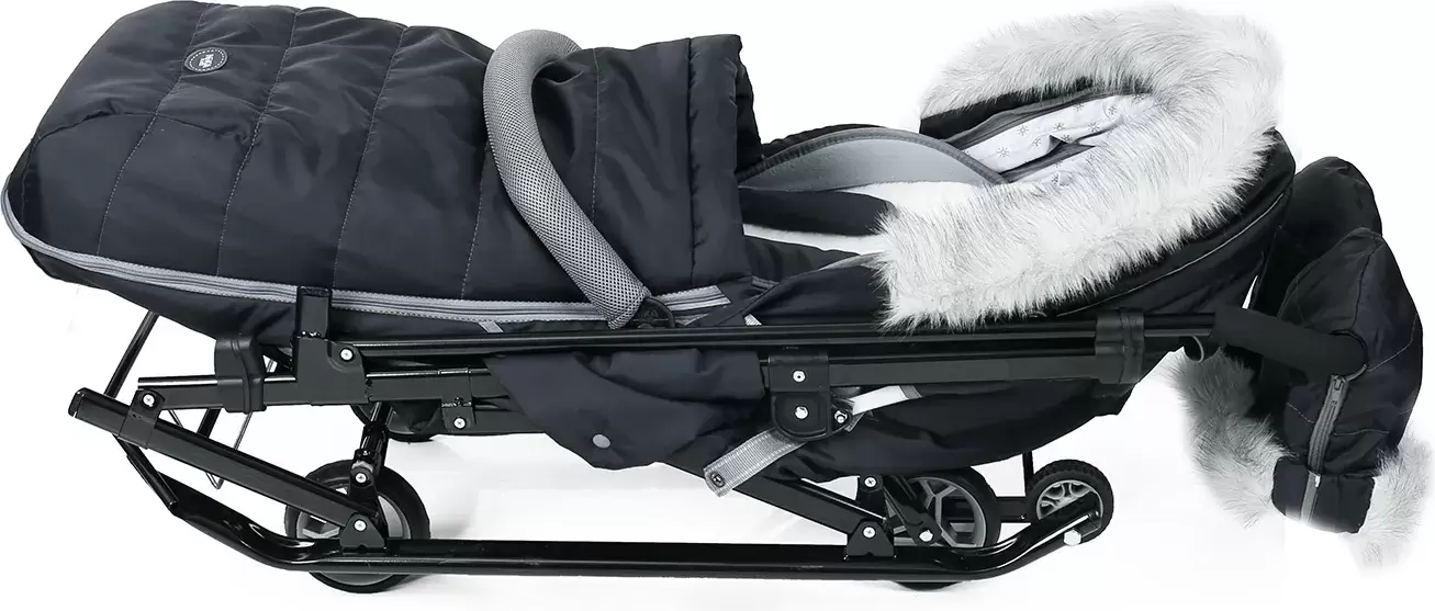 Санки-коляска Ника Детям 7-5SК (графитовый) фото