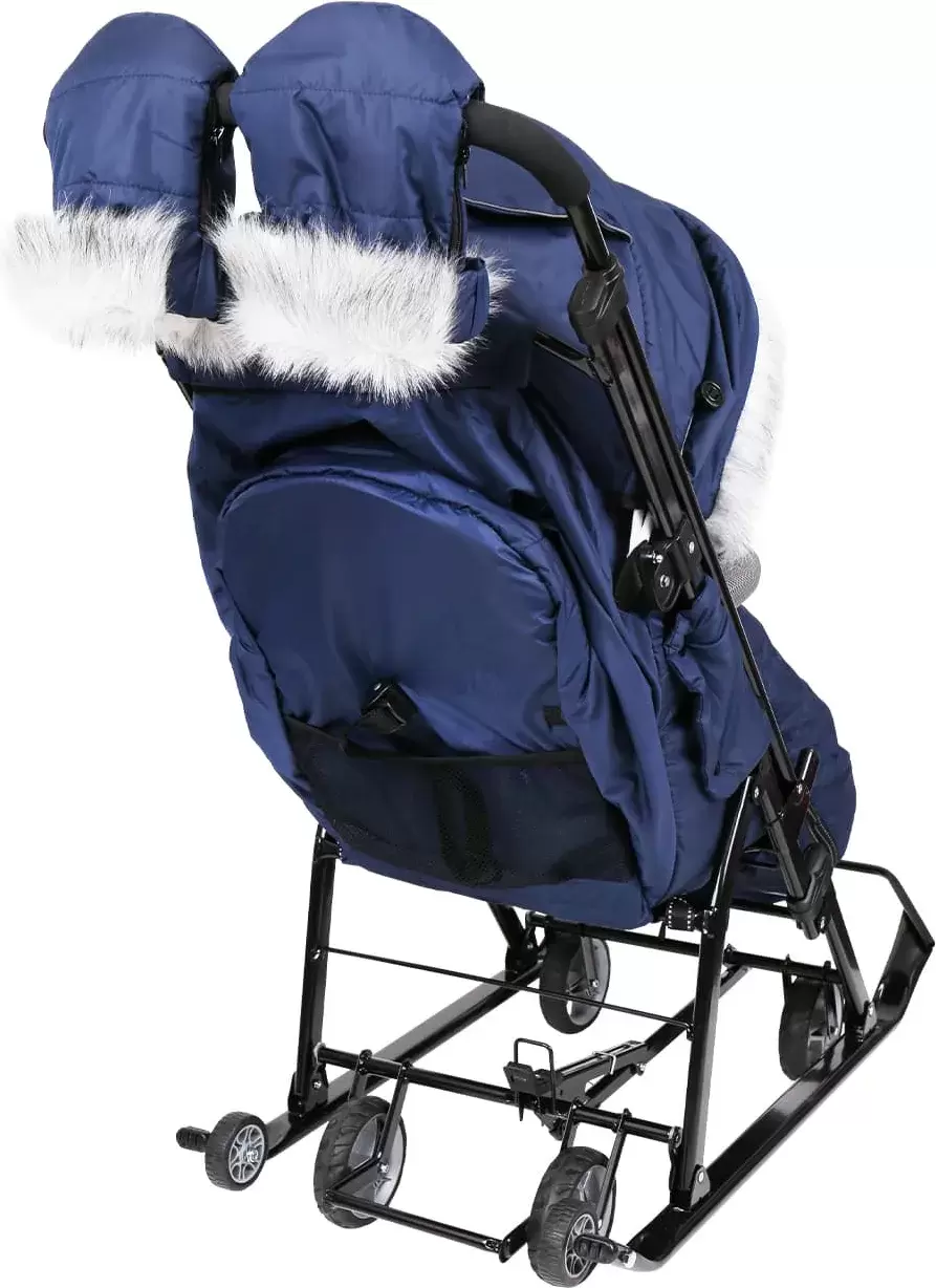 Санки-коляска Ника Детям 7-5SК (темно-синий) фото