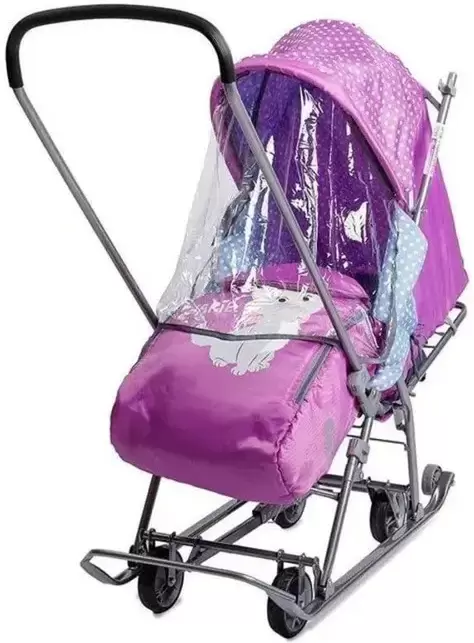 Cанки-коляска Ника Disney Baby 1 Мари орхидея DB1/1 фото