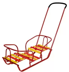 Санки детские Ника Двойняшки / СД (алый) фото