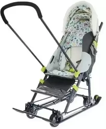 Cанки-коляска Ника Наши детки 5-1 с медвежонком бежевый НДТ5-1/5 фото