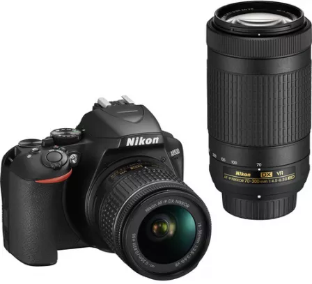 Фотоаппарат Nikon D3500 Double Kit 18-55mm VR + 70-300mm VR фото 2