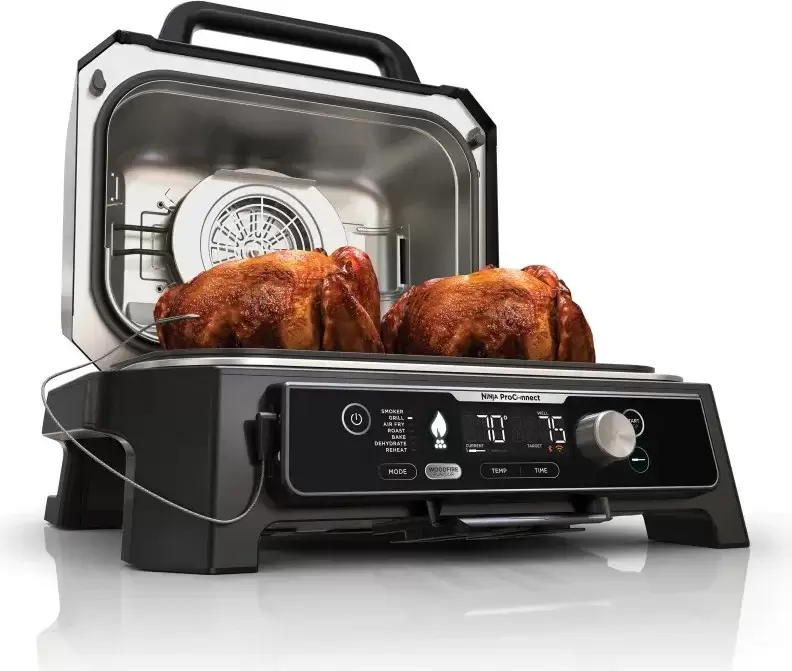 Электрогриль Ninja Woodfire Pro Connect XL OG901EU фото