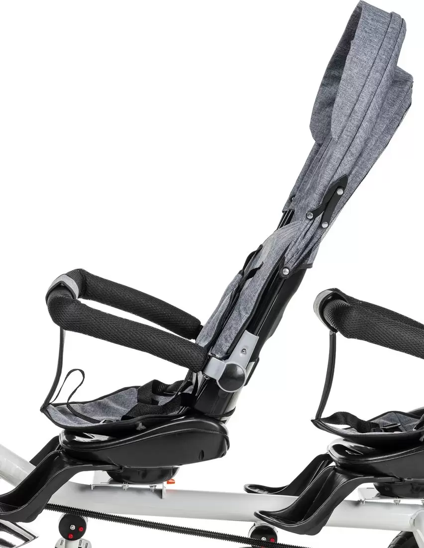 Детский велосипед Nino Двухместный (серый) фото