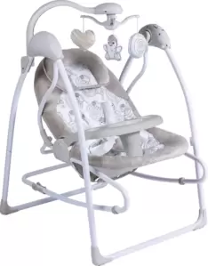 Качели для новорожденных Sweet Baby Pure Pinguino Crema 2 в 1 (бежевый) фото