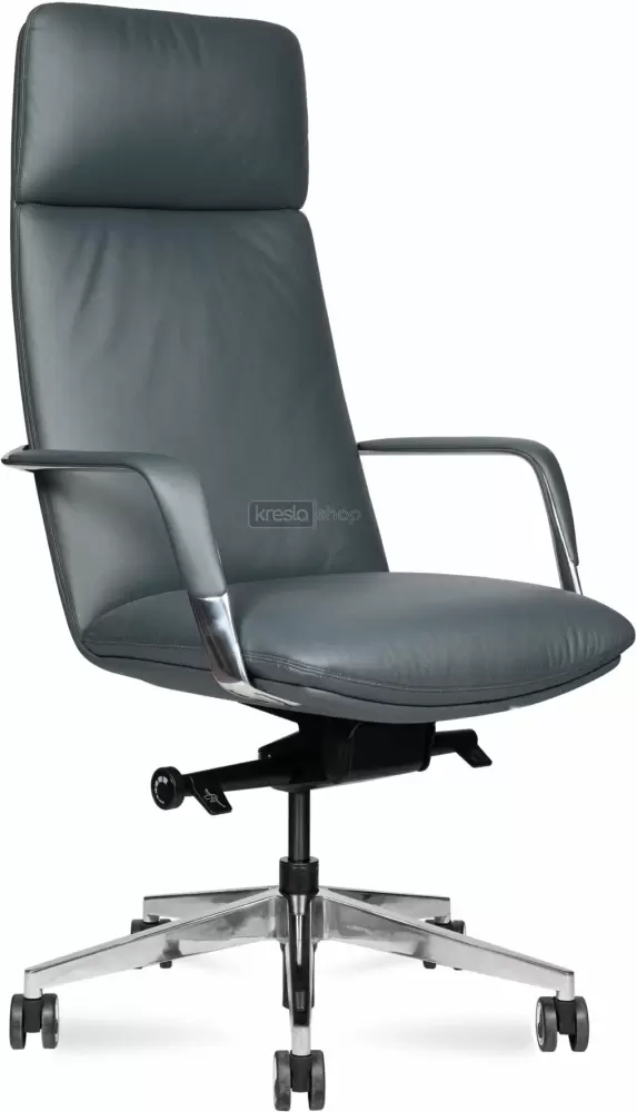 Norden Neo / HD-2218-2 H grey (серая кажа/адюминиевая база)