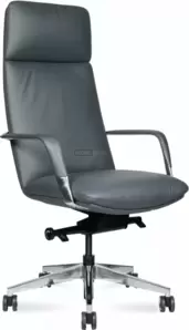 Norden Neo / HD-2218-2 H grey (серая кажа/адюминиевая база)