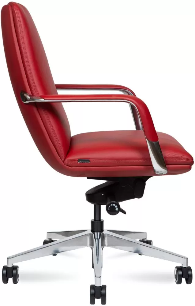 Офисное кресло Norden Neo LB / HD-2218-6 L LB (красная кожа/алюминиевая база) фото 3