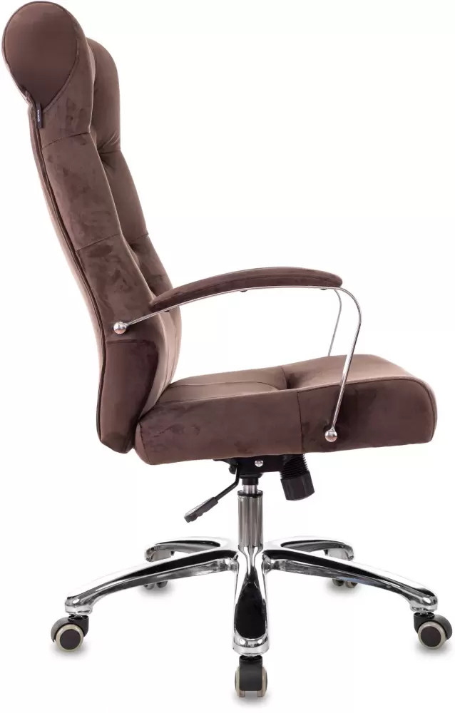 Офисное кресло Бюрократ T-9928SL Fabric (коричневый Italia 6/крестовина металл хром) фото