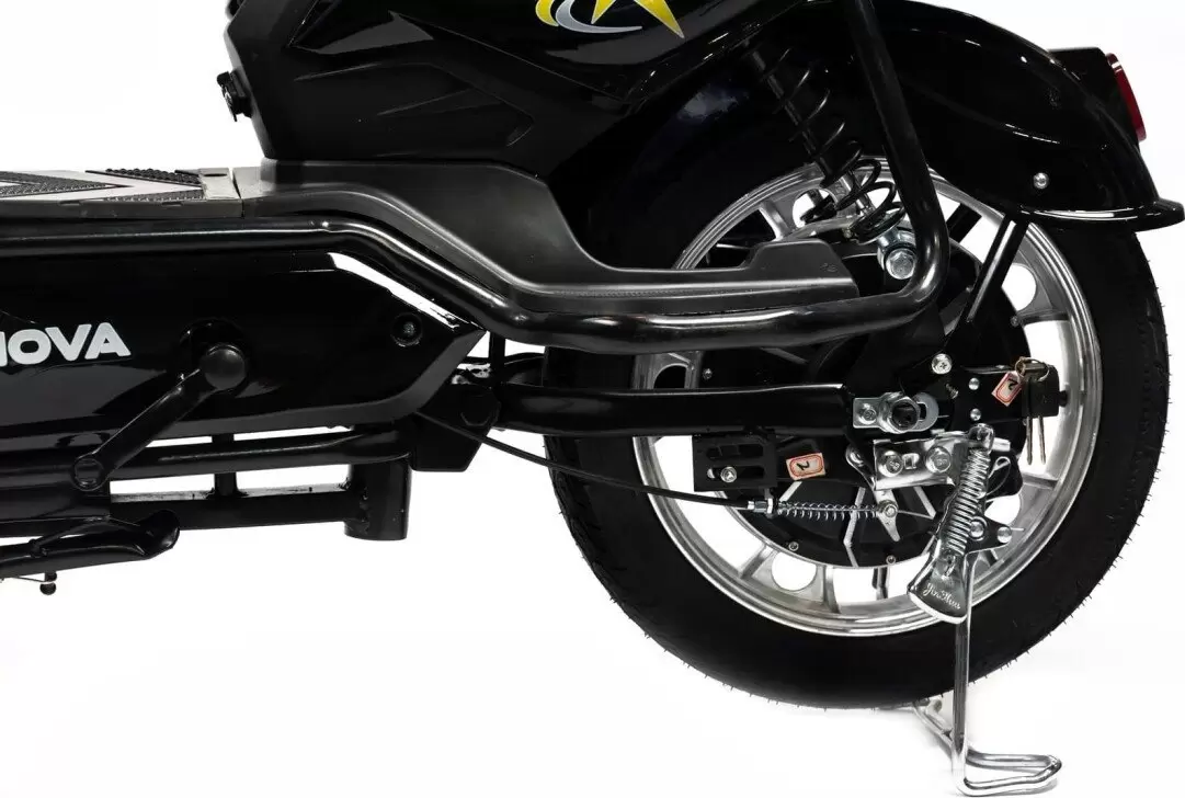 Электроскутер NOVA EC03 (чёрный, без цепи) фото 6