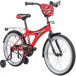 Детский велосипед Novatrack Turbo 20 (красный/черный, 2019) фото