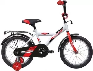 Детский велосипед Novatrack Astra 14 (белый/красный, 2020) фото