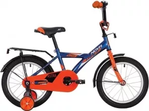 Детский велосипед Novatrack Astra 14 (синий/оранжевый, 2020) фото