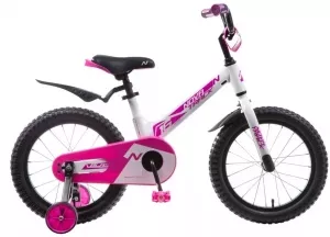 Детский велосипед Novatrack Blast 16 (белый/розовый, 2019) фото
