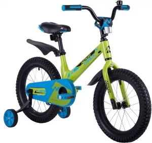 Детский велосипед Novatrack Blast 16 (зеленый/синий, 2019) фото