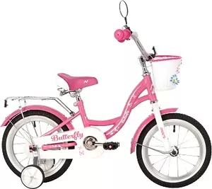 Детский велосипед Novatrack Butterfly 16 2023 167BUTTERFLY.PN23 (розовый) фото
