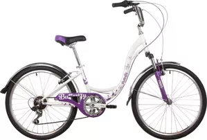 Велосипед Novatrack Butterfly 24 New р.11 2022 (фиолетовый) фото
