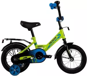 Детский велосипед NOVATRACK Forest 12 2021 121FOREST.GN21 (зеленый/синий) фото