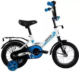 Детский велосипед NOVATRACK Forest 12 2021 121FOREST.WT21 (белый/синий) фото