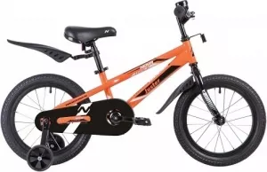 Велосипед детский Novatrack Juster 16 2020 (оранжевый/черный) фото
