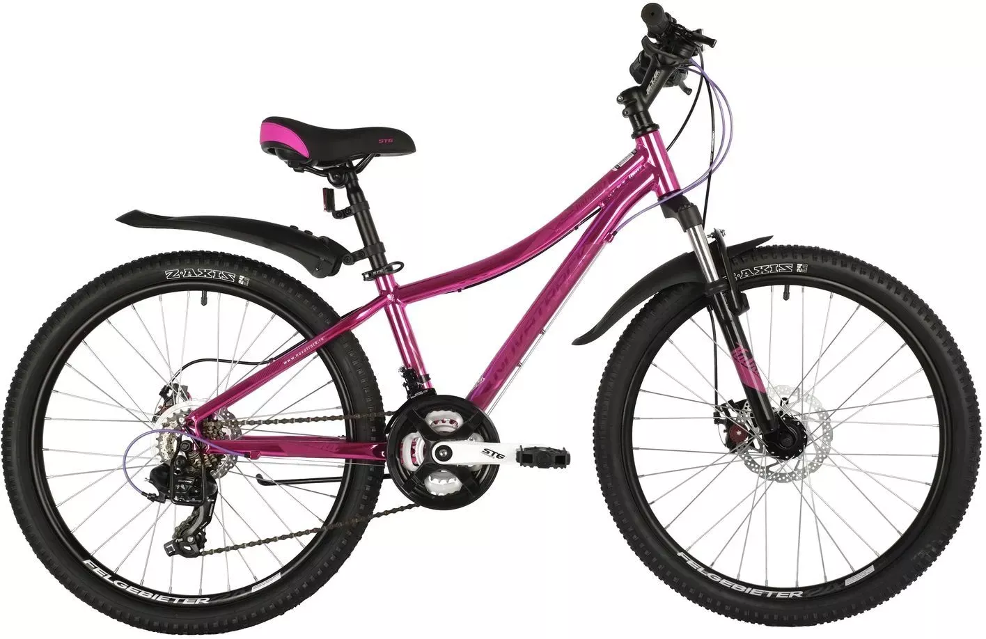 Велосипед NOVATRACK Katrina 24 р.10 2020 (розовый металлик) фото