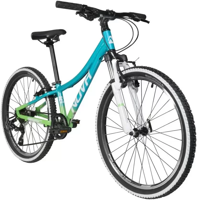 Велосипед NOVATRACK Katrina 7.V 24 р.10 2025 24AHV.KATRINA.10GBL5 (салатовый/голубой) фото 3