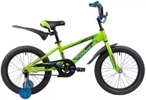 Велосипед детский NOVATRACK Lumen 18 (зеленый/черный, 2019) фото