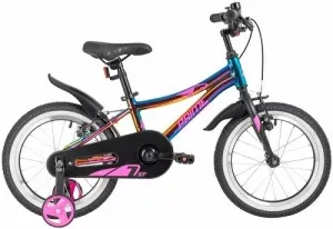 Велосипед детский Novatrack Novatrack Prime 16 (голубой/розовый/фиолетовый, 2020) фото