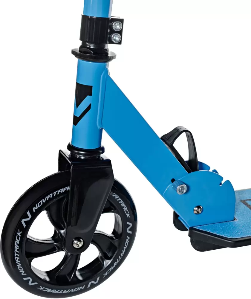 Самокат Novatrack Polis Plastic 160P.POLIS.BL25 синий фото