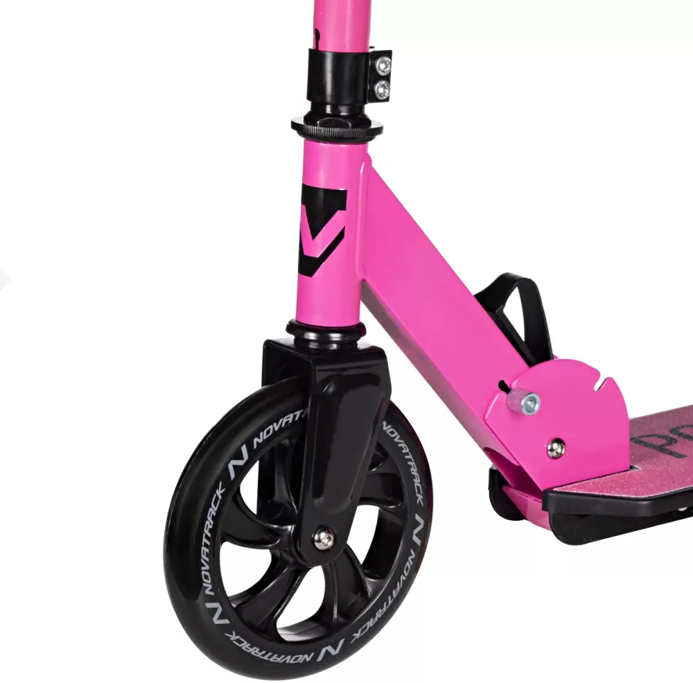 Самокат Novatrack Polis Plastic 160P.POLIS.PN25 розовый фото