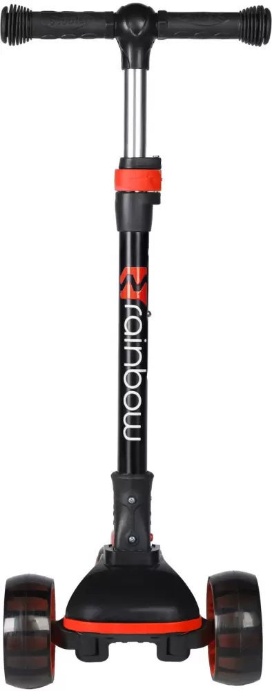 Самокат Novatrack RainBow 120BB.RAINBOW.BRD25 черныйкрасный фото