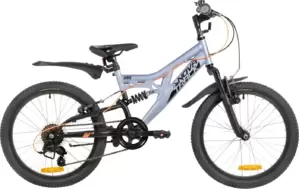 Детский велосипед Novatrack Shark 20 20SS6V.SHARK.GRB6 (серо-голубой) фото