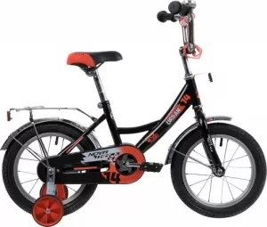 Велосипед детский Novatrack Urban 14 (черный/красный, 2020) фото