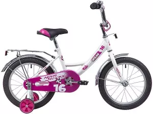 Велосипед детский NOVATRACK Urban 16 (белый/фиолетовый, 2019) фото