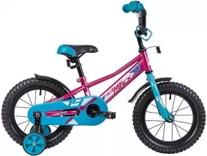 Велосипед детский NOVATRACK Valiant 14 (красный/голубой, 2019) фото