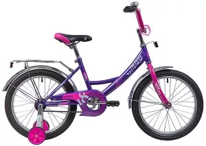 Велосипед детский NOVATRACK Vector 18 (фиолетовый/розовый, 2019) фото