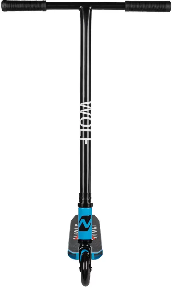 Самокат трюковый Novatrack Wolf 100P.WOLF.BL25 синий фото