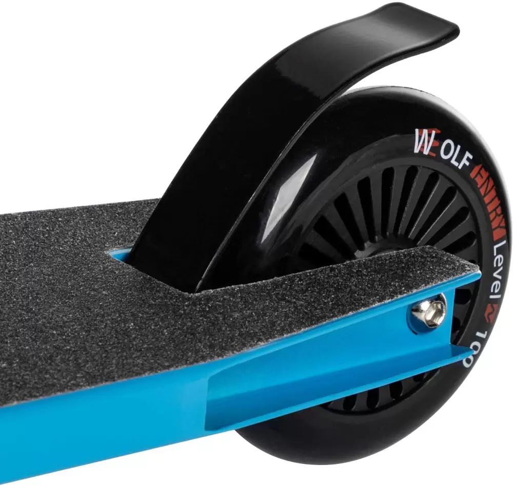 Самокат трюковый Novatrack Wolf 110P.WOLF.BL25 синий фото