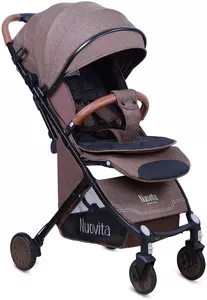 Прогулочная коляска Nuovita Giro Lux (коричневый/черная рама) icon