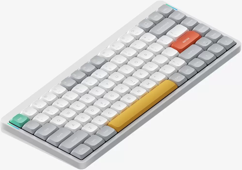 NuPhy Air75 V2 Ionic White (Gateron Low Profile Brown 2.0)