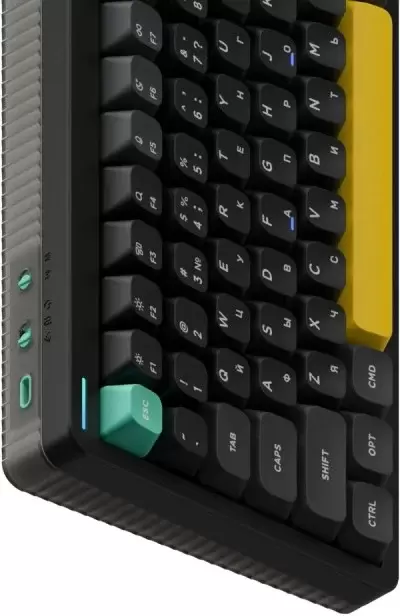 Клавиатура NuPhy Halo75 V2 Obsidian Black (Mint Switch) фото 2