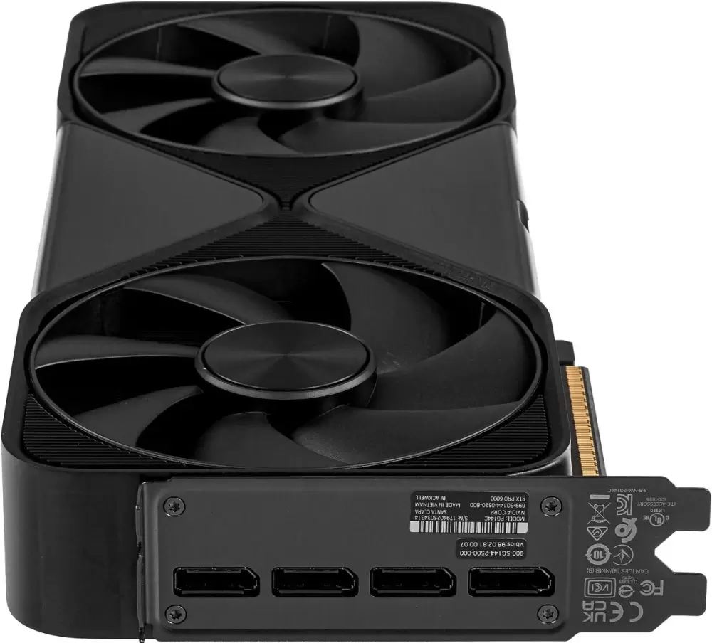 Видеокарта NVIDIA RTX Pro 6000 Blackwell Workstation Founders Edition 96GB GDDR7 900-5G144-2200-000 фото 3