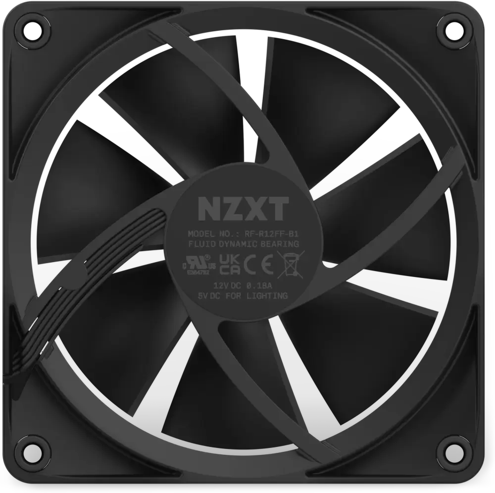 Вентилятор для корпуса NZXT F120 RGB RF-R12SF-B1 фото