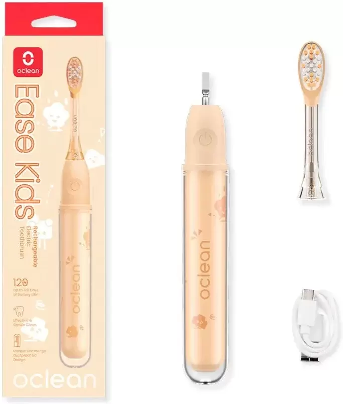 Электрическая зубная щетка Oclean Ease Kids (оранжевый) фото