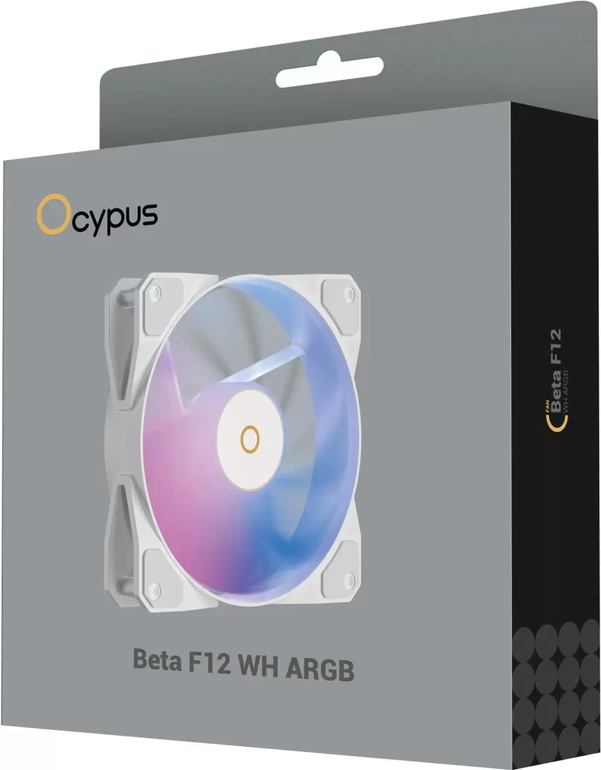 Вентилятор для корпуса Ocypus Beta F12 WH ARGB Beta-F12-WH1AM00X-GL фото