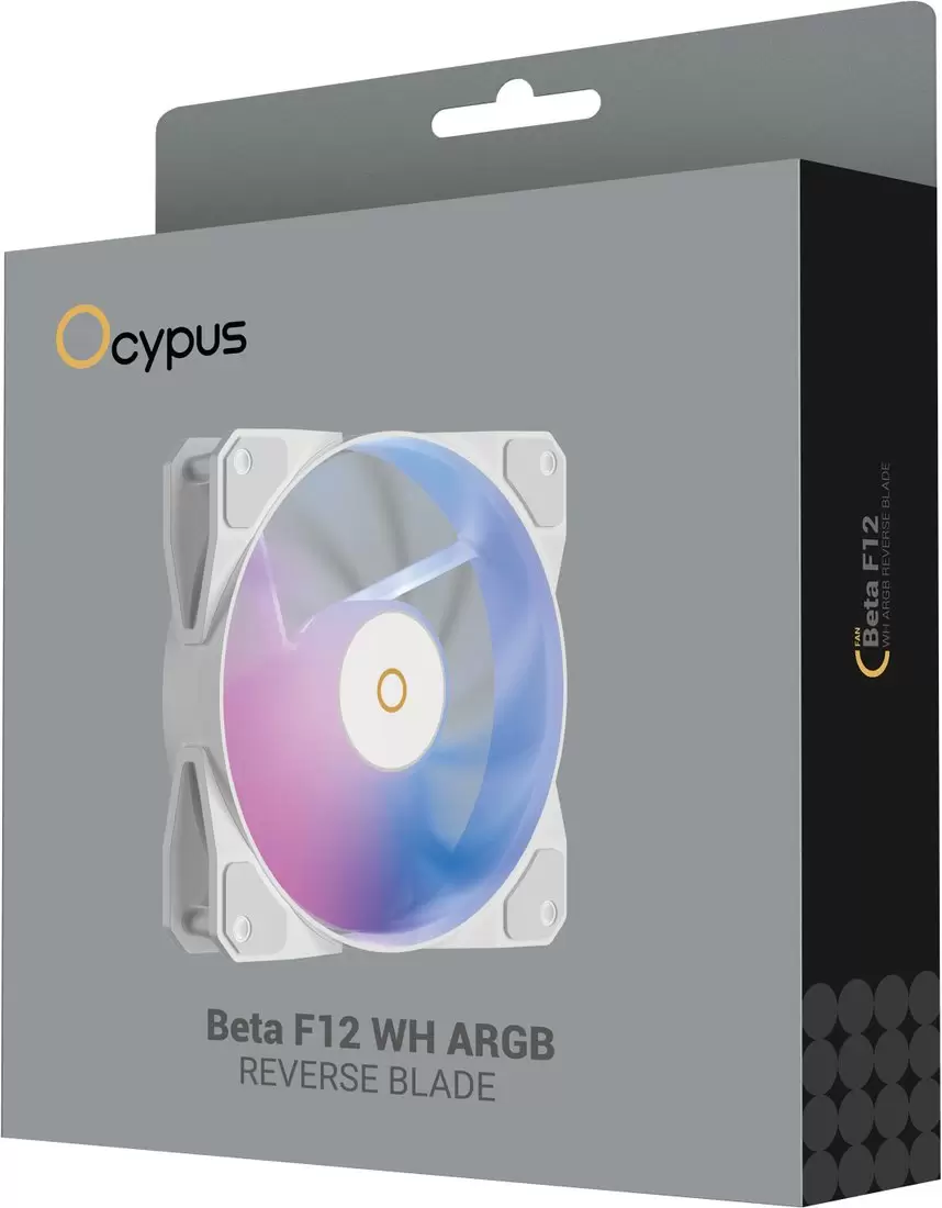 Вентилятор для корпуса Ocypus Beta F12 WH ARGB Reverse Blade Beta-F12-WH1AM01X-GL фото