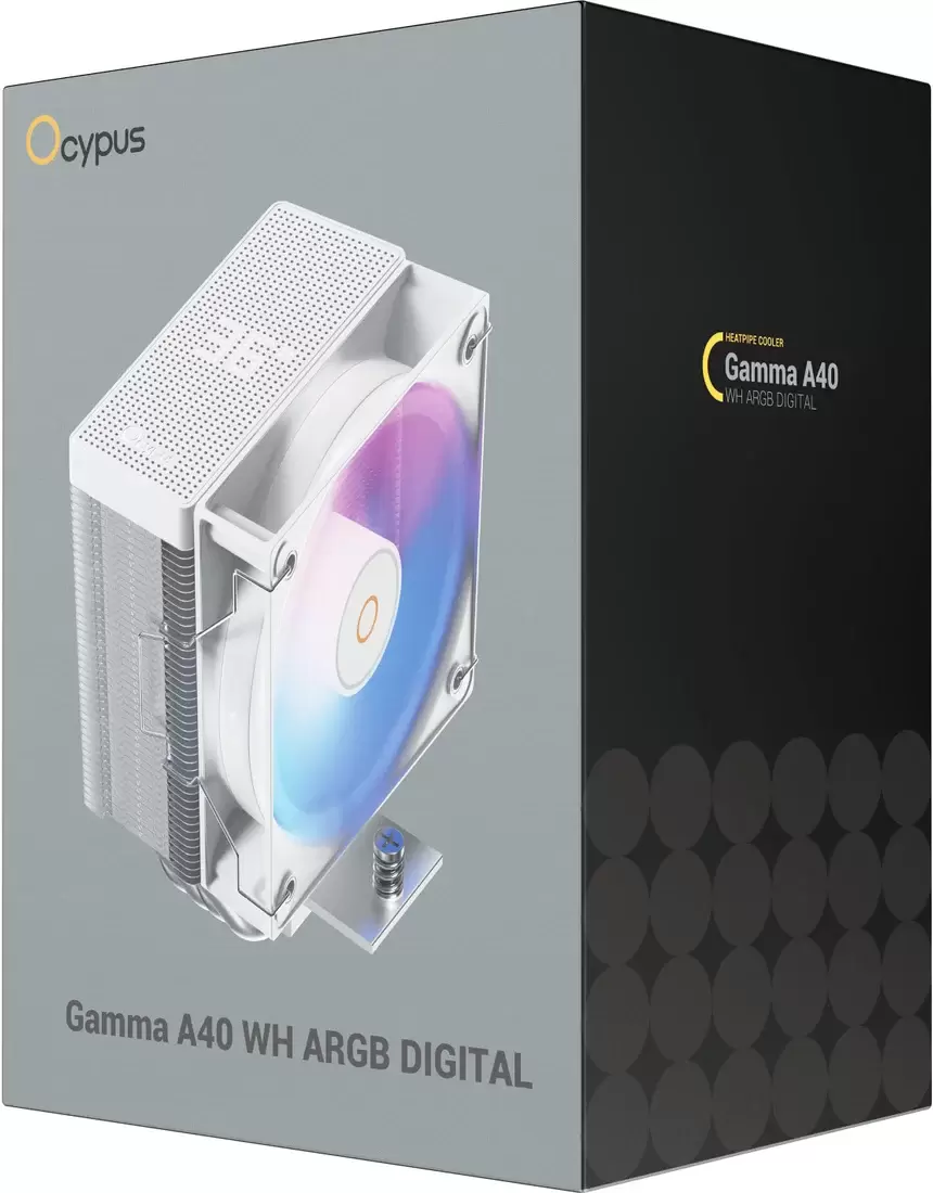 Кулер для процессора Ocypus Gamma A40 WH ARGB Digital Gamma-A40-WH1NAWD00X-GL фото 5