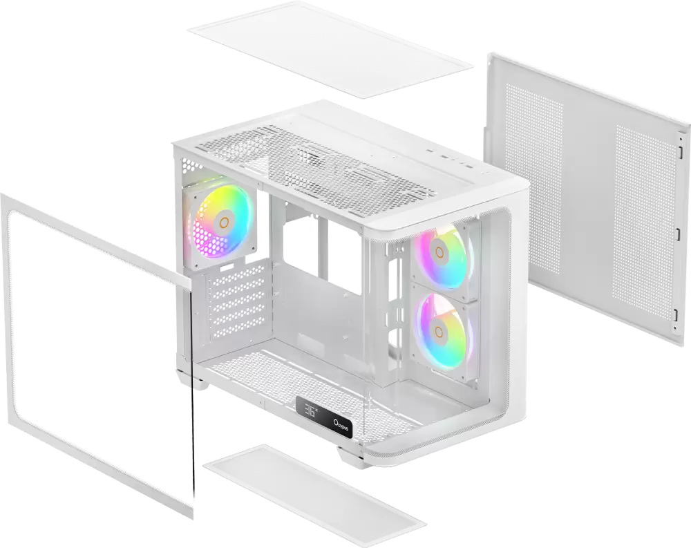 Корпус Ocypus Iota C50 Curve ARGB (Iota-C50-WHD300CD-GL) фото