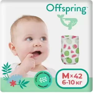 Подгузники детские Offspring M 6-10 кг Арбузы (42 шт) фото