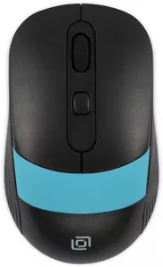 Мышь Oklick 310MW (черный/голубой) фото